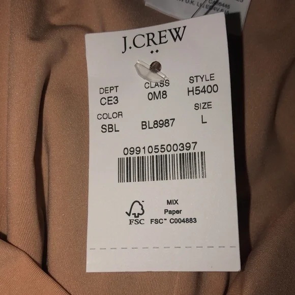 J.CREW FACTORY Scoopback one-piece swimsuit - Picture 8 of 8